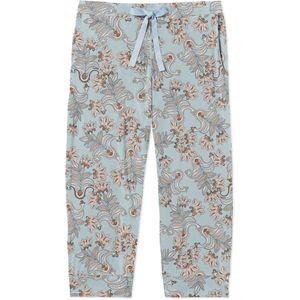 SCHIESSER Mix+Relax nachtkleding dames, dames loungebroek 3/4 lengte modal paisley bluebird