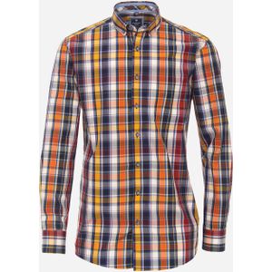 3 voor 99 | Redmond modern fit overhemd, popeline, rood geruit 41/42