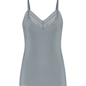 TEN CATE Secrets Lace women spaghetti top met kant (1-pack), dames singlet, blauw