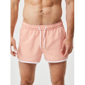 Bjorn Borg Retro Swim Shorts, heren zwembroek, licht koraalroze -  Maat: XXL