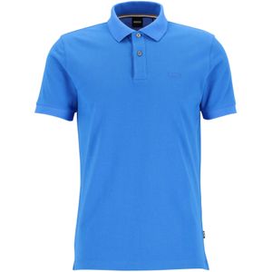 BOSS Pallas regular fit polo, pique, kobalt blauw