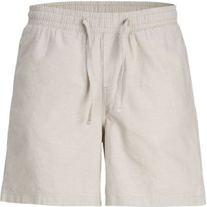 JACK & JONES Jaiden Summer Jogger Short loose fit, heren korte broek, beige melange -  Maat: XL