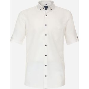 3 voor 99 | Redmond comfort fit overhemd, korte mouw, popeline, wit 39/40