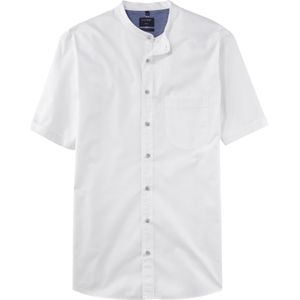 OLYMP Casual modern fit overhemd, korte mouw, structuur, wit 47/48