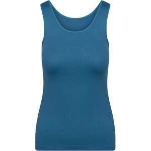 RJ Bodywear Pure Color dames top (1-pack), hemdje met brede banden, petrol -  Maat: 3XL