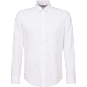 Seidensticker slim fit overhemd, Oxford, wit 40