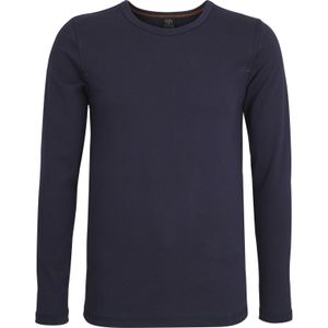Ceceba heren T-shirt lange mouw met O-hals (1-pack), donkerblauw