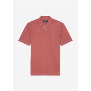 Marc O'Polo regular fit polo, heren poloshirt korte mouw, oudroze