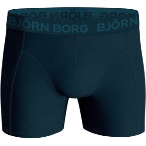 Bjorn Borg Cotton Stretch boxers, heren boxers normale lengte (1-pack), petrol -  Maat: S