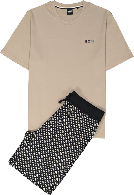 BOSS - Relax Short Set - Heren Shortama Set - Dessin