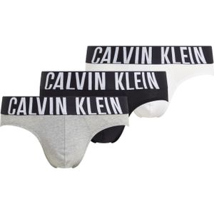 Calvin Klein Hipster Briefs (3-pack), heren slips, zwart, grijs, wit -  Maat: S