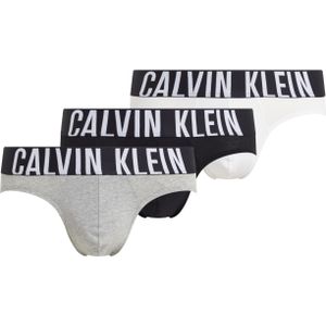 Calvin Klein Hipster Briefs (3-pack), heren slips, zwart, grijs, wit -  Maat: M