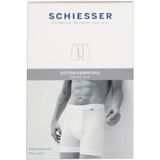 SCHIESSER Cotton Essentials lange short (1-pack), Feinripp met gulp, wit