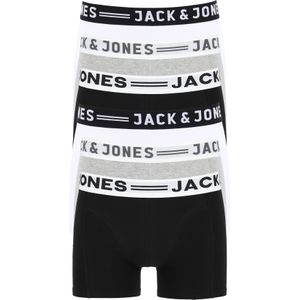 Jack & Jones heren boxers Sense trunks (6-pack), zwart - wit - grijs -  Maat: XXL