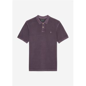 Marc O'Polo regular fit polo, heren poloshirt, donkerpaars -  Maat: M