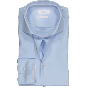 Profuomo slim fit overhemd, 2-ply twill, lichtblauw (contrast) 41