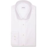 Seidensticker - Businessoverhemd - Wit - Regular 1/1 Kentkraag - Visgraat