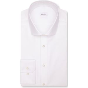 Seidensticker - Businessoverhemd - Wit - Regular 1/1 Kentkraag - Visgraat