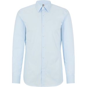 BOSS Hays slim fit overhemd, popeline, blauw