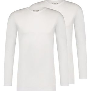 RJ Bodywear Everyday Roosendaal T-shirt (2-pack), heren T-shirt met O-hals, wit -  Maat: L