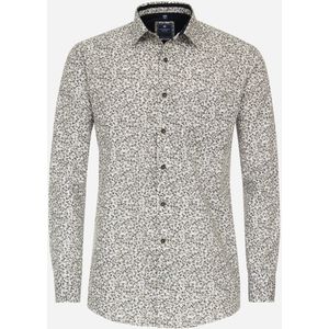 3 voor 99 | Redmond comfort fit overhemd, popeline, groen dessin