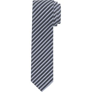 OLYMP smalle stropdas, nachtblauw gestreept -  Maat: One size