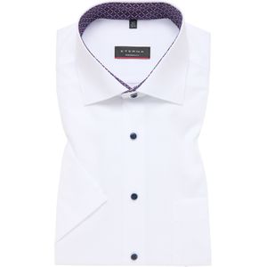 ETERNA modern fit overhemd korte mouw, Oxford, wit (contrast) 48