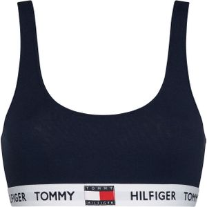 Tommy Hilfiger dames Tommy 85 bralette, katoen ongevoerd, donkerblauw -  Maat: L
