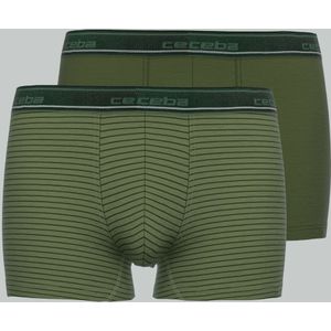 Ceceba - Boxershort - Middengroen Gestreept - Extra Lang - 2-pack