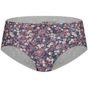 TEN CATE Secrets Lace women hipster (1-pack), dames slip lage taille, roze met paars bloemtjes