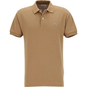 Lacoste Classic Fit polo, cookie lichtbruin