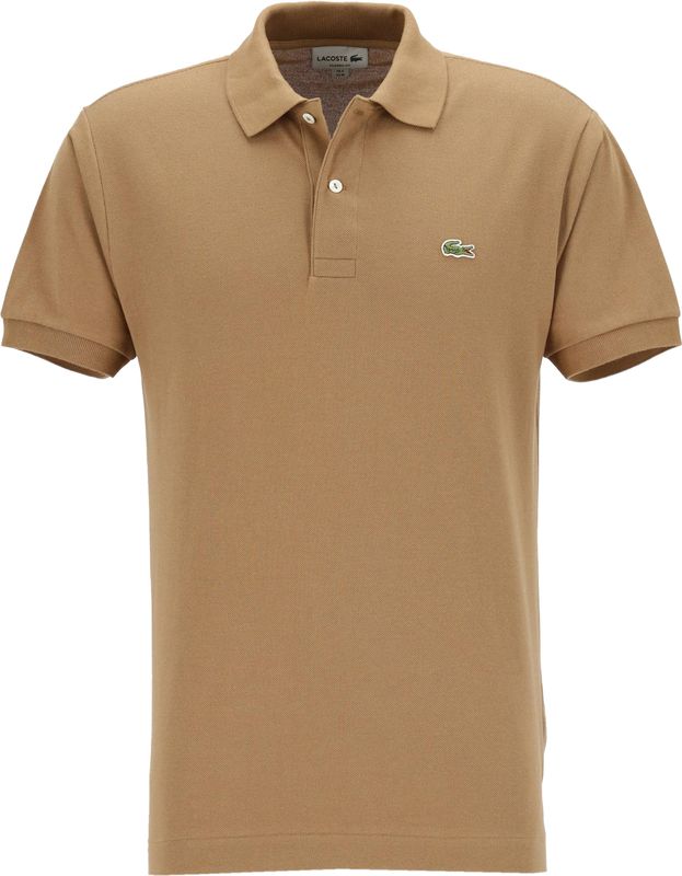 Lacoste Classic Fit polo, cookie lichtbruin