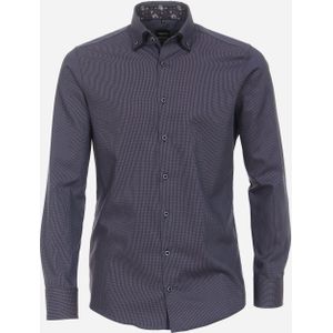 VENTI modern fit overhemd, mouwlengte 72 cm, structuur, blauw 39