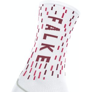 FALKE BC Impulse unisex sokken, wit met rood (FF-MAT 2088) -  Maat: 46-48