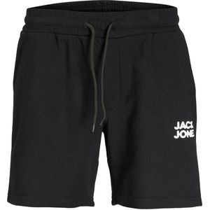 JACK & JONES Newsoft Sweat Shorts regular fit, heren joggingbroek kort, zwart -  Maat: XS