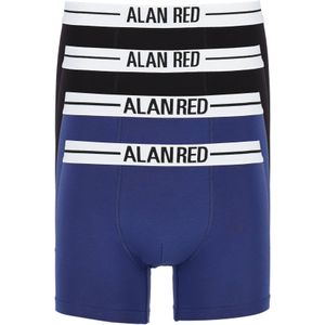 ALAN RED boxershorts (4-pack), zwart / blauw -  Maat: M