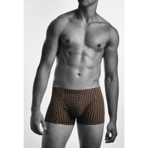 Claesen's Cls No.1 normale lengte boxer (2-pack), heren pima medium boxer, geruit - Maat: S