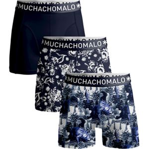 Muchachomalo boxershorts, heren boxers normale lengte (3-pack), Print/solid -  Maat: 3XL
