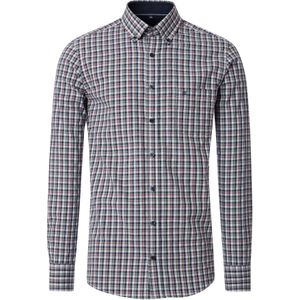 CASA MODA Sport comfort fit overhemd, structuur, blauw geruit