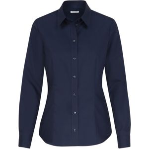 Seidensticker dames blouse regular fit, donkerblauw -  Maat: 46