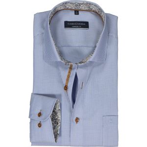 CASA MODA comfort fit overhemd, dobby, blauw