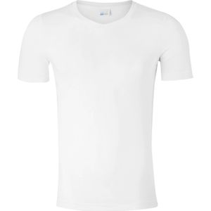 SCHIESSER Long Life Cotton T-shirt (1-pack), V-hals, wit -  Maat: XL