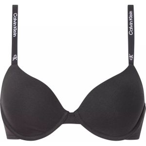 Calvin Klein dames 1996 lightly lined demi bra, T-shirt BH, zwart -  Maat: 75C