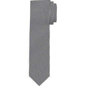OLYMP smalle stropdas, zwart dessin -  Maat: One size