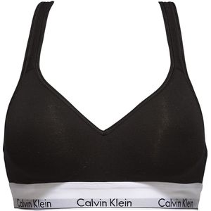 Calvin Klein dames Modern Cotton bralette top, met voorgevormde cups, zwart -  Maat: M