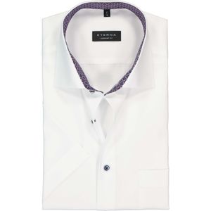 ETERNA comfort fit overhemd korte mouw, Oxford, wit (contrast) 47