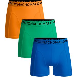 Muchachomalo boxershorts, heren boxers normale lengte (3-pack), Solid -  Maat: 3XL