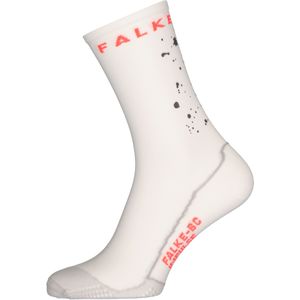 FALKE BC Impulse Reflective unisex fietssokken, wit -  Maat: 44-45