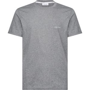 Calvin Klein Cotton Chest Logo T-shirt, heren T-shirt korte mouw O-hals, grijs -  Maat: XL