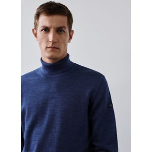 MAERZ Classic Fit heren coltrui wol, middenblauw